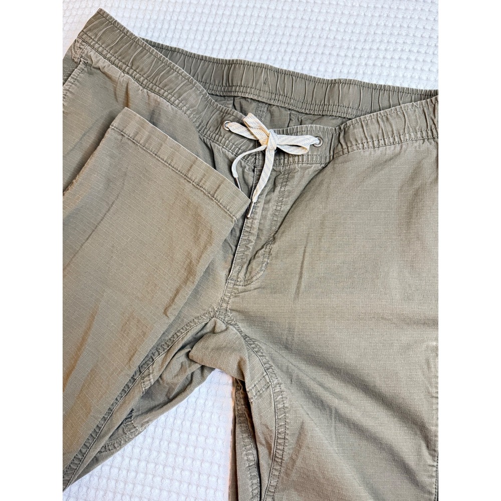 Vuori Ripstop Climber Pants Mens XL Olive Green Elastic Drawstring V412-L